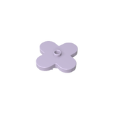 Gobricks,Plate, Flower 4 x 4 Rounded Petals with Center Stud,GDS-90324,35473